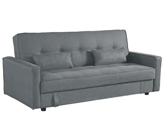 Καναπές - Κρεβάτι Με Αποθηκευτικό Χώρο Open Ε9687,1 Grey Ξύλο,Ύφασμα