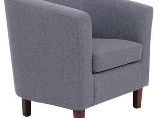 Πολυθρόνα Boga Ε7129,7 Με  Ύφασμα Grey Ξύλο,Ύφασμα