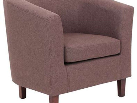 Πολυθρόνα Boga Ε7129,8 Με  Ύφασμα Brown Ξύλο,Ύφασμα