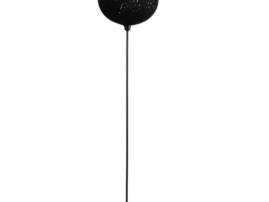 Φωτιστικό Δαπέδου Silk-02 Φ35 31-1163 Black Heronia Σχοινί