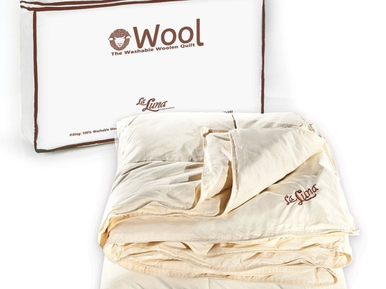 Πάπλωμα The Wool Natural Duvet White La Luna Μονό Μαλλί