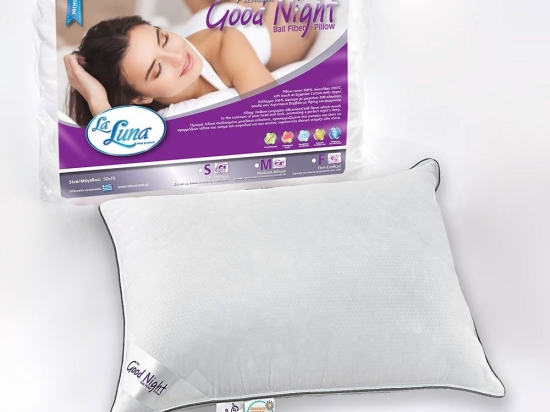 Μαξιλάρι Ύπνου The Premium Good Night Pillow Medium La Luna 50Χ70 100% Ballfiber