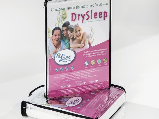 Επίστρωμα Aδιάβροχο Dry Sleep La Luna Ημίδιπλο Βαμβάκι-Πολυέστερ