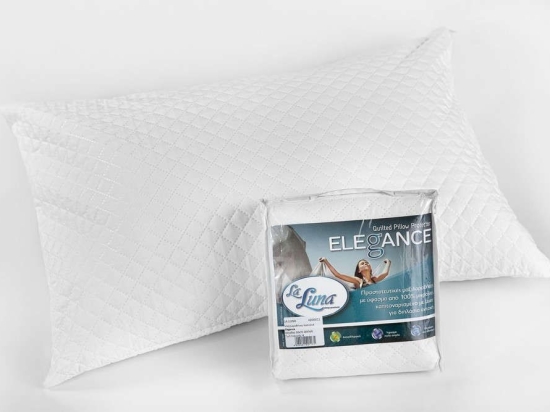 Προστατευτικό Επίστρωμα Καπιτονέ Elegance White La Luna Υπέρδιπλο 160x245cm Πολυέστερ