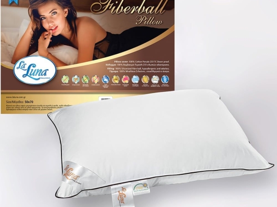 Μαξιλάρι Ύπνου The Fiberball La Luna 50 X 75 100% Ballfiber
