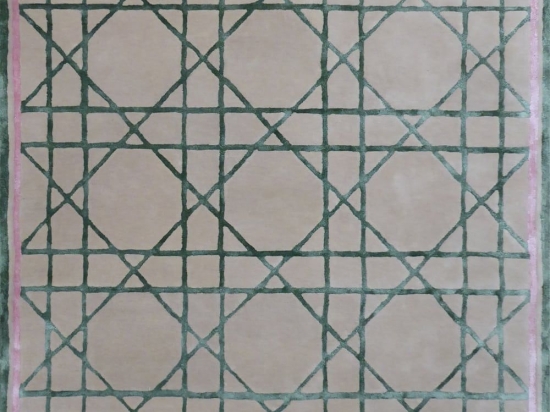 Χαλί London 640-CAN4761 Green-Pink Angelo 200X300cm