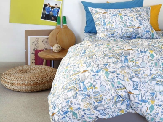 Σεντόνια Παιδικά Σετ 3Τμχ Kids Line Dream Maker Boy Melinen Μονό 165x260cm 100% Βαμβάκι