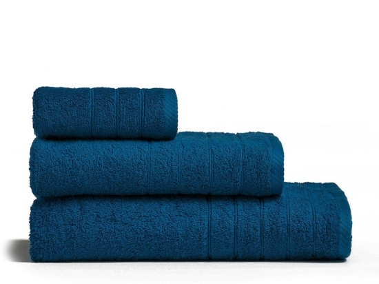 Πετσέτα Fresca Dark Blue Melinen Χεριών 30x50cm 100% Βαμβάκι