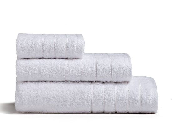 Πετσέτα Fresca White Melinen Προσώπου 50x90cm 100% Βαμβάκι