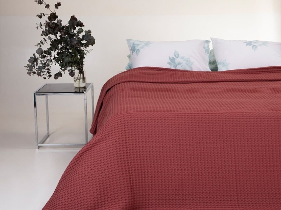 Κουβέρτα Πικέ Patmos Apple Melinen Υπέρδιπλο 230x240cm 100% Βαμβάκι