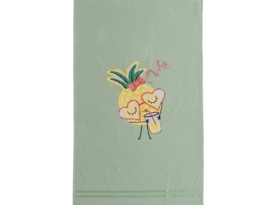 Πετσέτα Θαλάσσης Παιδική Pineapple Mint Melinen Θαλάσσης 70x120cm 100% Βαμβάκι