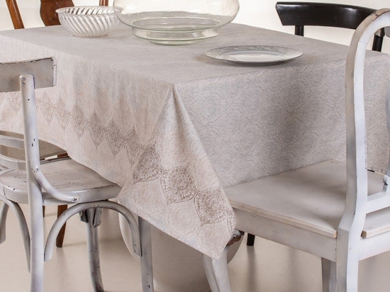 Τραπεζομάντηλο Marlene Beige Melinen 135x140 Βαμβάκι-Πολυέστερ