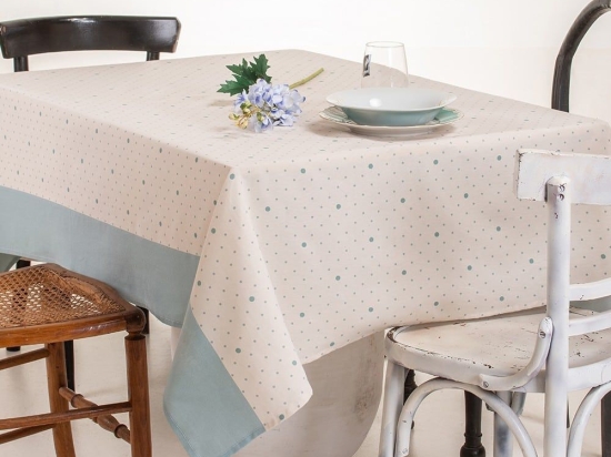 Τραπεζομάντηλο Tiffany Aqua Melinen 135X220 Βαμβάκι-Πολυέστερ