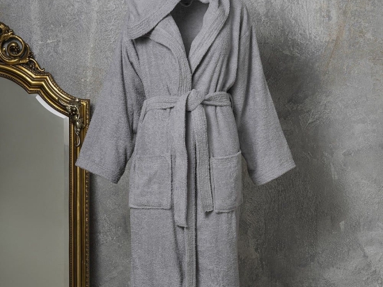 Μπουρνούζι Liberty Light Grey Melinen