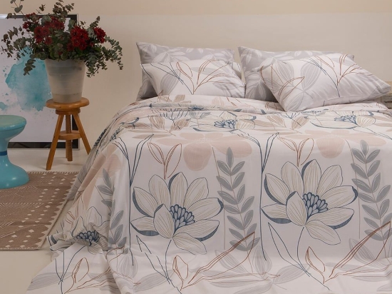 Σεντόνια Lullaby (Σετ 4τμχ) Beige Melinen King Size 260x270cm 100% Βαμβάκι