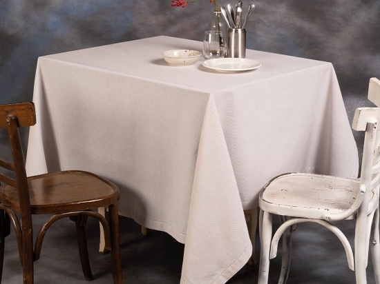 Τραπεζομάντηλο Luise Light Grey Melinen 150X300 100% Βαμβάκι