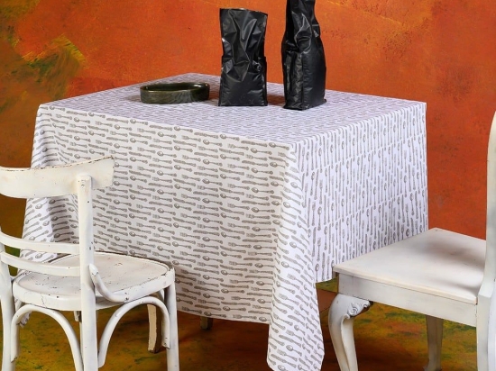 Τραπεζομάντηλο Edmonde White Melinen 140X240 100% Βαμβάκι