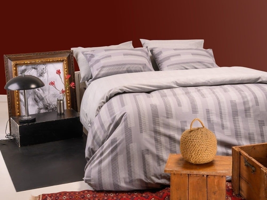 Σεντόνια Archie (Σετ 4τμχ) Grey Melinen Διπλό 205x270cm 100% Βαμβάκι