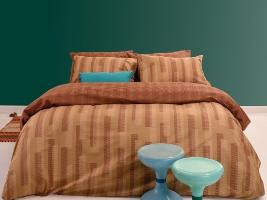 Σεντόνια Archie (Σετ 4τμχ) Caramel Melinen King Size 260x270cm 100% Βαμβάκι