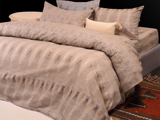 Σεντόνια Φανελένια Mei (Σετ 3τμχ) Mocca Melinen Μονό 170x260cm 100% Βαμβακερή Φανέλα