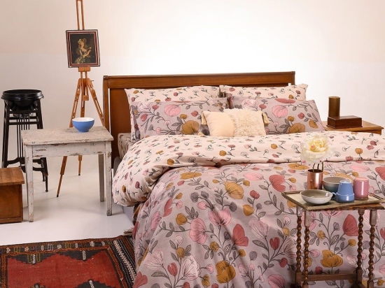 Σεντόνια Misha (Σετ 3τμχ) Apple Melinen Μονό 170x270cm Βαμβάκι-Πολυέστερ