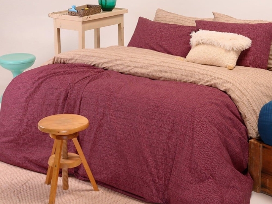 Σεντόνια Jaya (Σετ 4τμχ) Apple Melinen King Size 260x270cm Βαμβάκι-Πολυέστερ