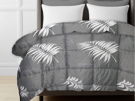 Isadore Lorraine Πάπλωμα Εμπριμέ Μονό 160×240 - Microsatin Γκρι