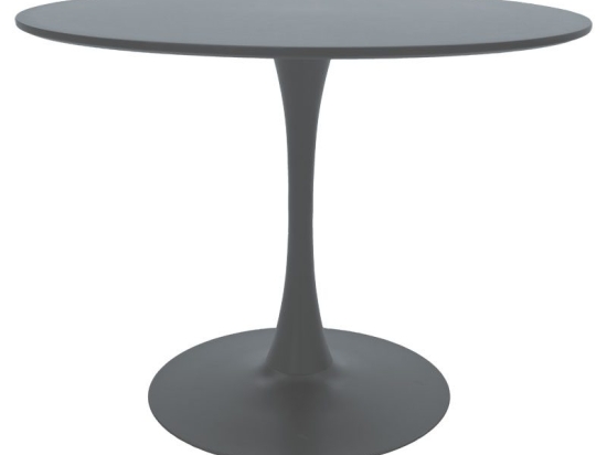Τραπέζι Balou pakoworld MDF ανθρακί ματ Φ100x75εκ