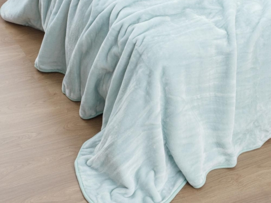 Borea Κουβέρτα Μονόχρωμη K-4 Μονή 150 x 220 cm Μπλε