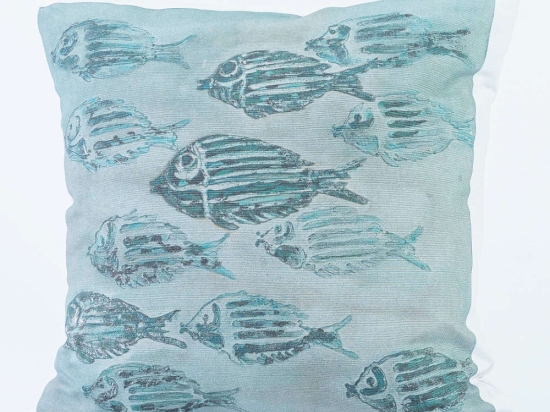 Borea Μαξιλάρι Διακοσμητικό Printed Σχέδιο 82 45 x 45 cm Λευκό