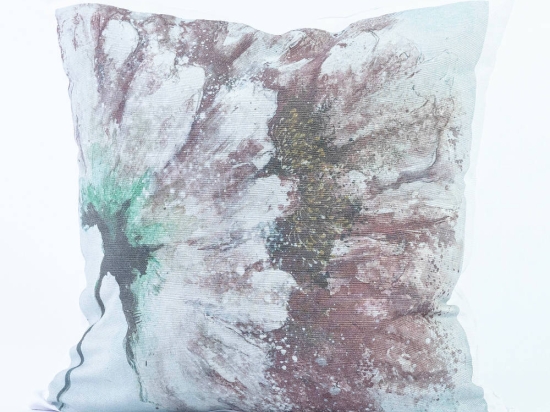 Borea Μαξιλάρι Διακοσμητικό Printed Σχέδιο 87 45 x 45 cm Λευκό