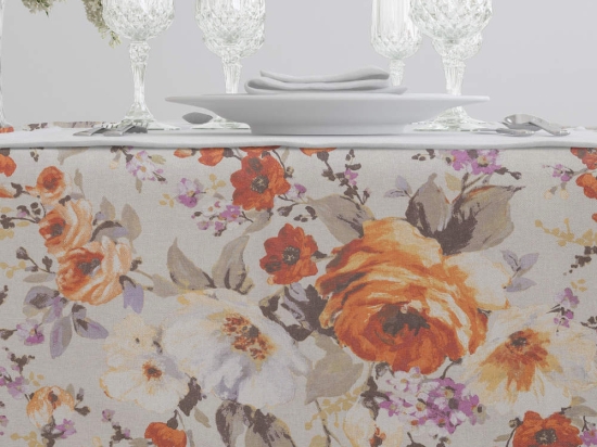 Borea Τραπεζομάντηλο Ashley Μουσταρδί 140 x 140 cm Μουσταρδί
