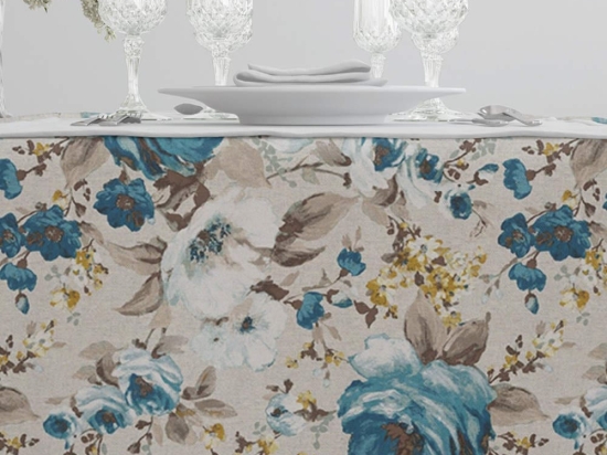 Borea Τραπεζομάντηλο Ashley Μπλε 140 x 260 cm Μπλε