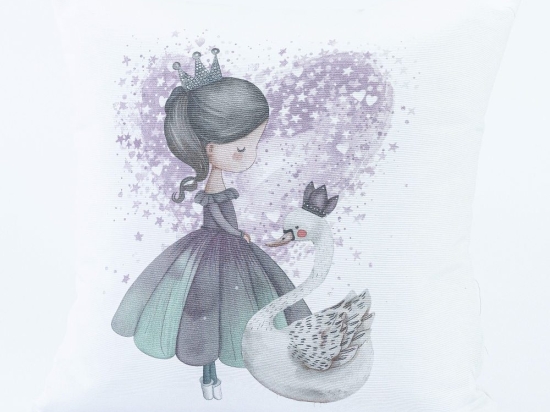 Borea Μαξιλάρι Διακοσμητικό Printed Odette 45 x 45 cm Λευκό