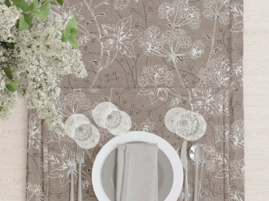 Borea Τραπεζομάντηλο Dandelion Μπεζ 140 x 220 cm Μπεζ
