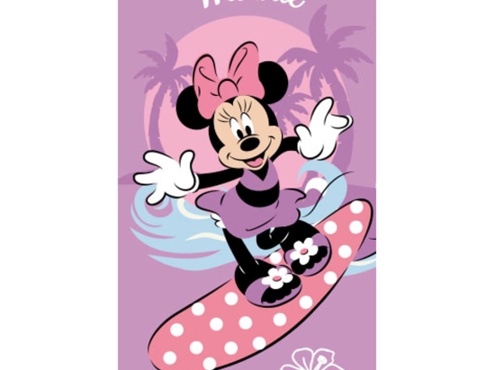 Borea Πετσέτα Θαλάσσης Microfiber Minnie 70 x 140 cm Λιλά