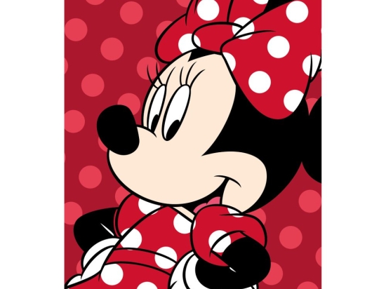 Borea Κουβέρτα Flannel Minnie Red 100 x 150 cm Κόκκινο