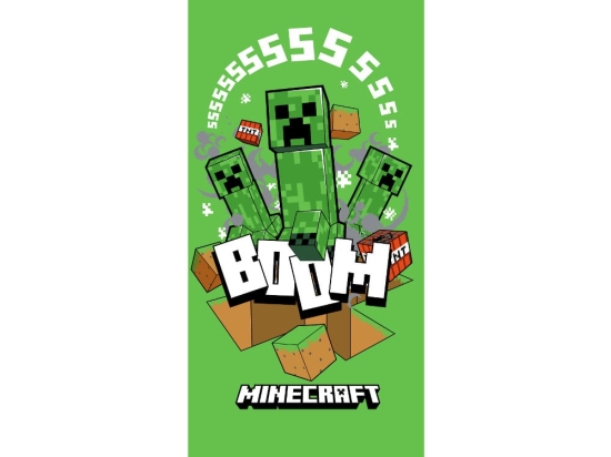 Borea Πετσέτα Θαλάσσης Microfiber Minecraft 70 x 140 cm Πράσινο