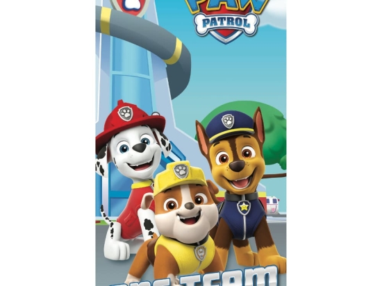 Borea Πετσέτα Θαλάσσης Βαμβακερή Βελούδινη Paw Patrol 320gsm 70 x 140 cm Τυρκουάζ