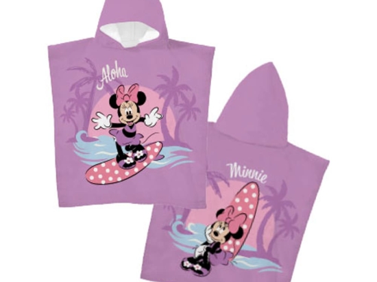 Borea Παιδικό Πόντσο Microfiber Minnie 55 x 110 cm Λιλά