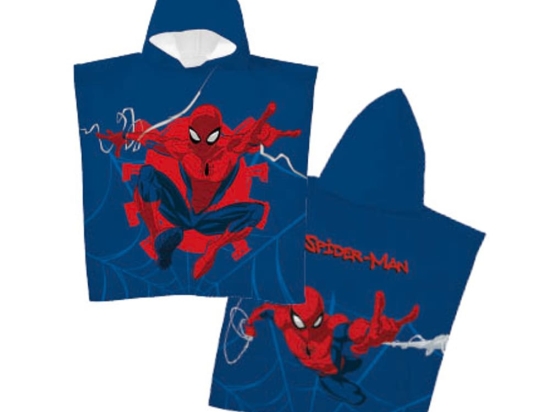 Borea Παιδικό Πόντσο Microfiber Spiderman 55 x 110 cm Μπλε