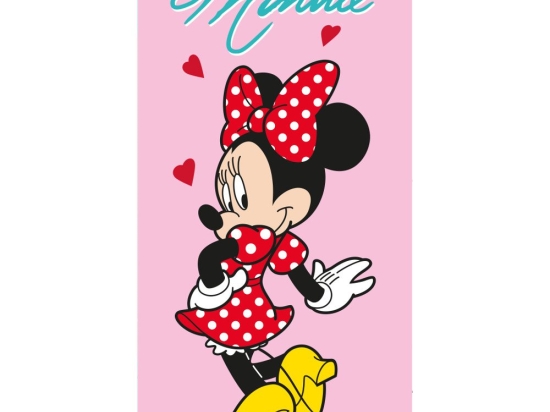 Borea Πετσέτα Θαλάσσης Microfiber Minnie Love 70 x 140 cm Ροζ