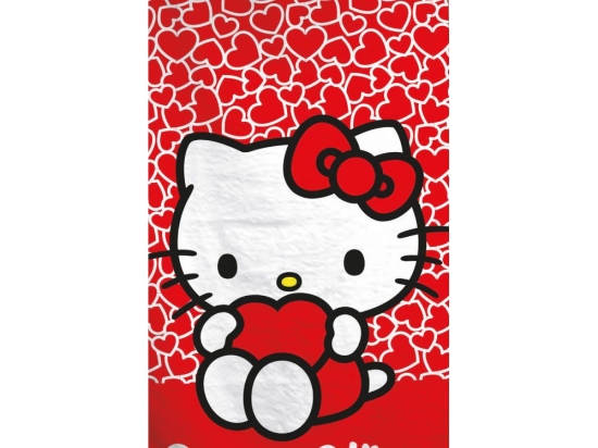 Borea Πετσέτα Θαλάσσης Microfiber Hello Kitty 70 x 140 cm Κόκκινο