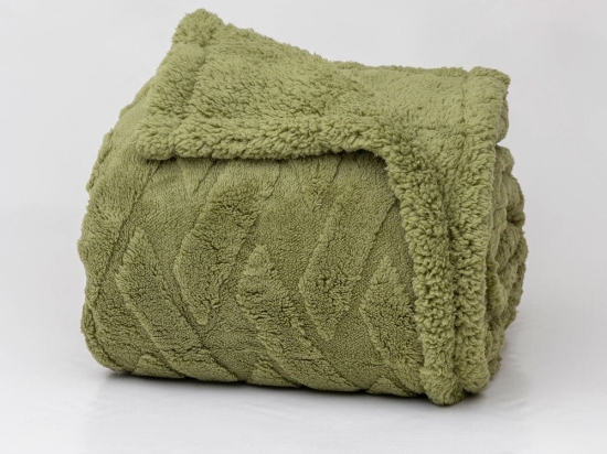 Borea Κουβέρτα Sherpa Callista Υπέρδιπλη 220 x 240 cm Λαδί