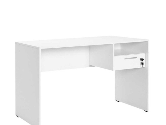 Γραφείο εργασίας Concept I pakoworld σε λευκή diamont απόχρωση 120x60x75εκ