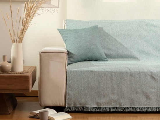 Borea Ριχτάρι Βαμβακερό Διθέσιο Aztek 180 x 250 cm Ροζέ