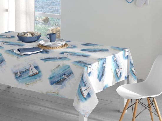 Borea Καρέ Καράβι 90 x 90 cm Λευκό