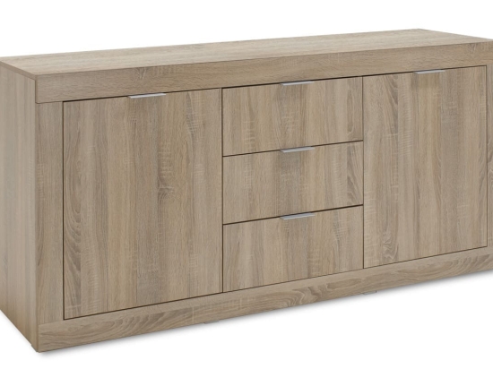 Μπουφές - κονσόλα Doha pakoworld χρώμα sonoma 180x45x80,5εκ