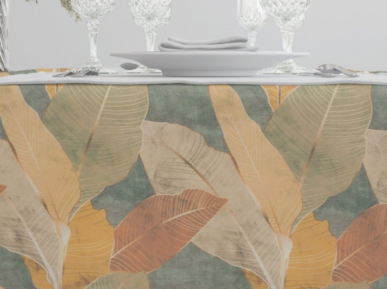 Borea Τραπεζομάντηλο Palm Tree Πράσινο 140 x 260 cm Πράσινο