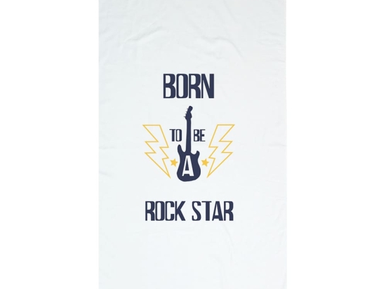 Borea Πετσέτα Παρεό Rock Star 90 x 160 cm Εκρού